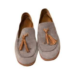 Kork-Ease blue suede Tinga loafers.
